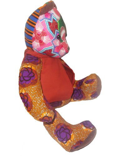 AfriBloom Baby Bear — Handmade Wax Plush Toy - Image 2