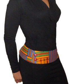 Alternative view of Reversible African Print Waist Belt – Two-in-One Statement Accessory