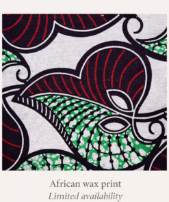African wax fabric close-up handmade newborn bundle limited fabric availability