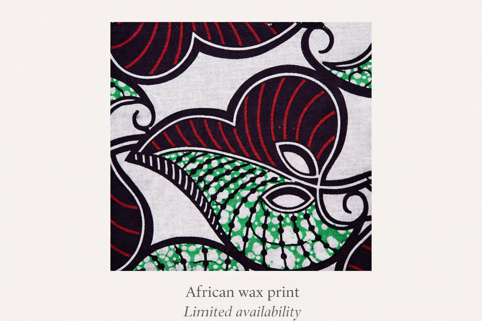 African wax fabric close-up handmade newborn bundle limited fabric availability