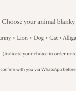 Choose your animal blanky bunny lion dog cat or alligator for African print newborn bundle