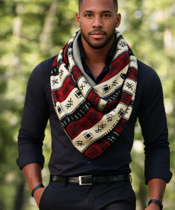 Alternative view of AfriBloom Triangle Scarf – One size fits all (adult)