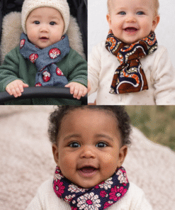 Alternative view of MiniBloom Baby Scarf – African Print Fleece Lined | Soft, Warm & Handmade