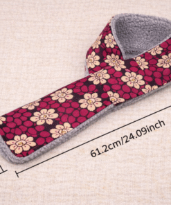 Baby scarf with African print outer fabric and soft fleece lining, handmade warm baby neck scarf with size measurements