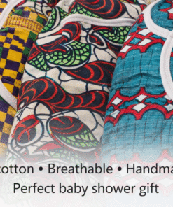 African print baby swaddles made of soft cotton, breathable and handmade, perfect baby shower gift
